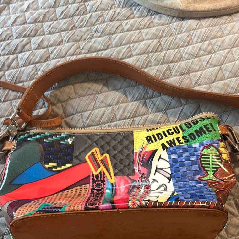 Retired Consuela Legacy Patches leather bottom shoulder bag - Picture 4 of 5